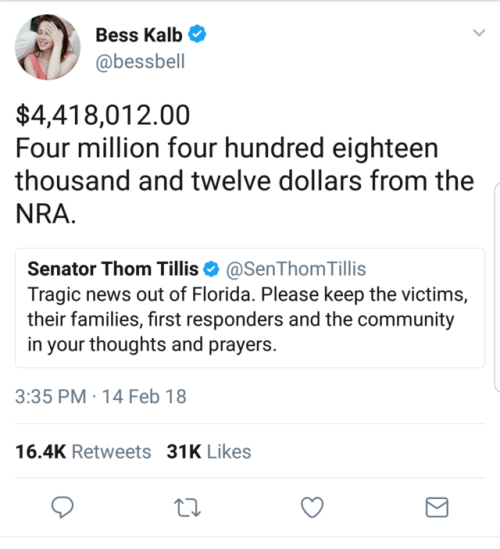 averagewhiteshark:Props to Bess Kalb (@bessbell on Twitter) for compiling the amount of blood money 