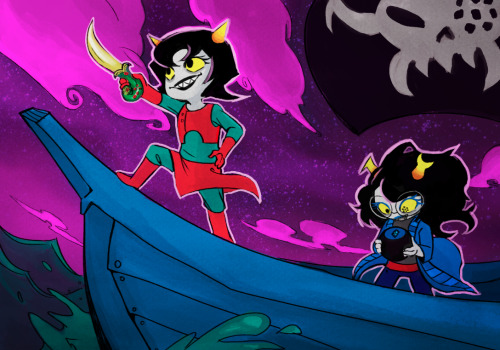 shelbycragg:I had the honor of coloring guzusuru‘s amazing drawings for today’s Homestuck update! It