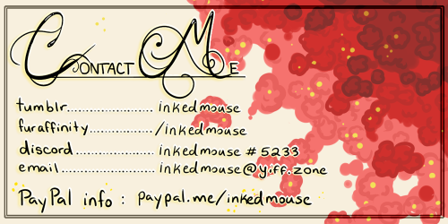 inkedmouse: What a miracle! I finally got my updated commission info done! If you’re interested at a