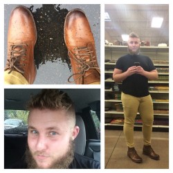 tuckhasthoughts:  New boots, new jeans, new hurr. #refreshed #fall #jeansaremorekhaki #fryeboots #bighair #notfullMacklemore #selfies #noshameselfiegame 
