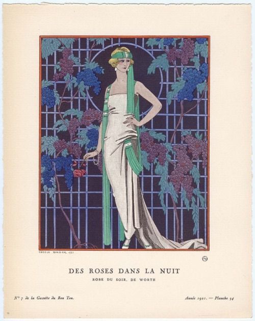 French fashions of 1921 from the Gazette du Bon Ton1. Art by Fernand Simeon, Apr 19212. House of Wor