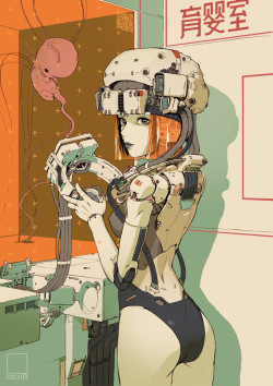 thecollectibles:Cyborg girl 05 by tan di