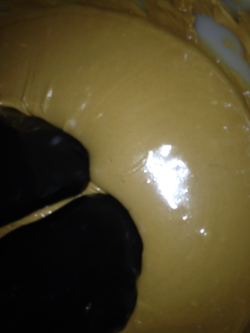 latex-n-more:  latex-n-more:  latex-n-more:  here is what i did today, as requested. my latex feet in my 30lbs of peanutbutter.  message me please im bored.  goodnight 