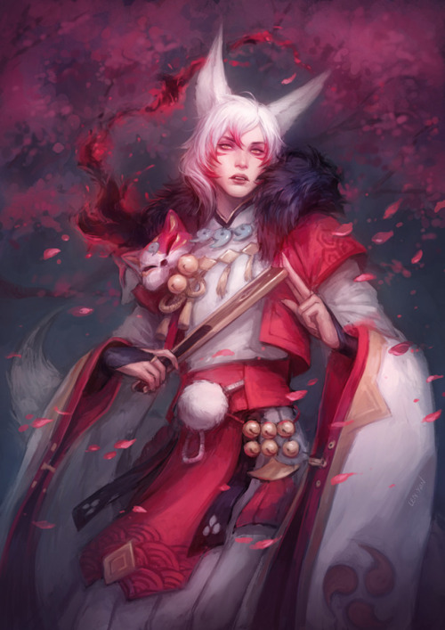 Onmyoji - Youko by len-yan my entry for Onmyoji fanart contest~