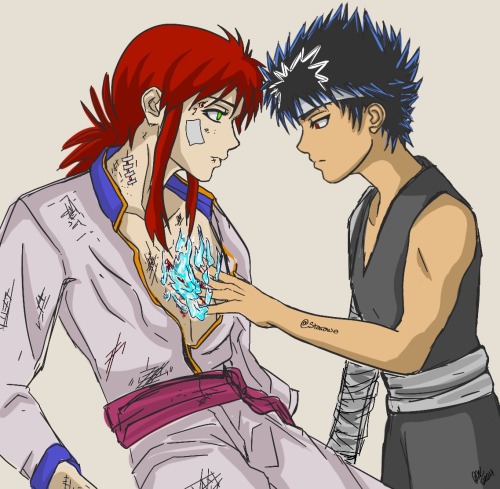 Headcanon: Since Hiei Is Half Koorime He Has Healing Powers Similar To Yukina. I Like To Think That When