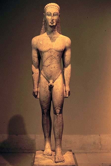Kuros de Sunion, Archaic Period, c. 600  B.C.