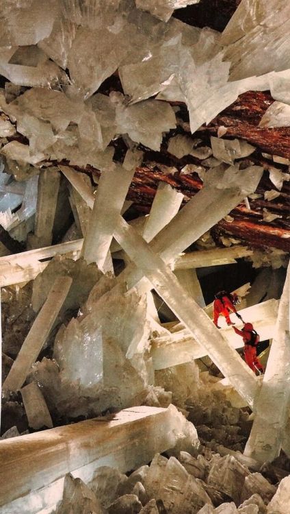 frommoon2moon:Crystal caves, Naica, Chihuahua Mexico.Via Moon to Moon