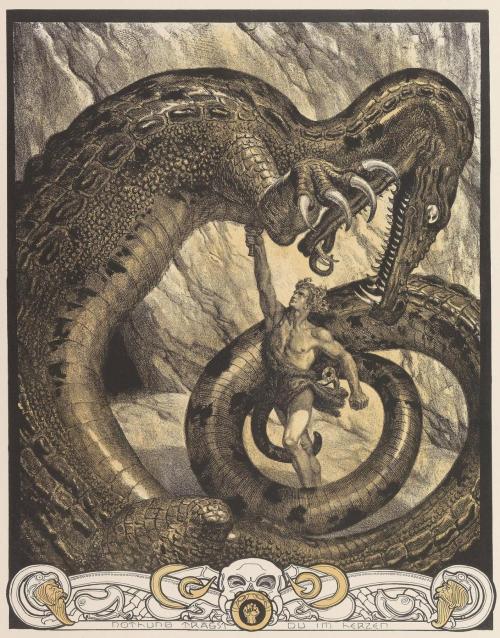 talonabraxas:Franz Stassen Illustration for Der Ring Des Nibelungenc.1913