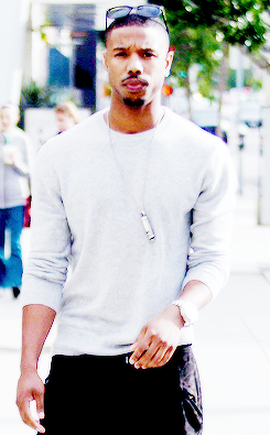 jamekirks: Michael B. Jordan shopping in