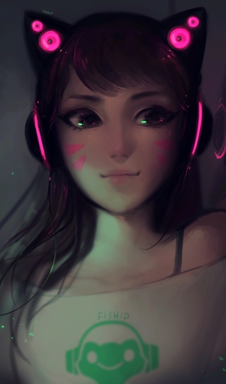 thisisforthepixels: D.Va… Art by Matilda Fiship