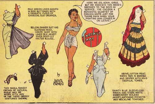 thighhighs:  You’ve probably never heard of Jackie Ormes and that’s a goddamn tragedy. But it’s not surprising—there is no “Jackie Ormes Omnibus" available on Amazon.com, no “Collected Patty-Jo ‘n’ Ginger,“ no “Essential Torchy