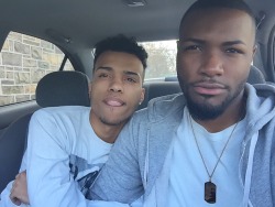 fckyeahblackgaycouples:  Complexions at its finest ✊🏿✊🏽