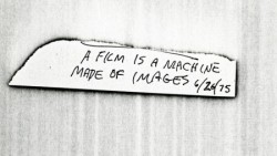 anthologyfilmarchives:  “A film is a machine