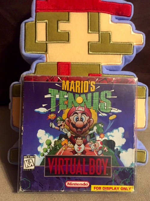 isquirtmilkfrommyeye:Mario’s Tennis is the most common game on the Virtual Boy because it was a pack