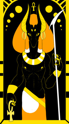 crym94:   Experimental personal piece featuring Anubis, one of my faves egyptian gods! I could do more pieces like this featuring other gods, i have to think  about that, but it could be a good idea for a little personal project?  dunno.  This design