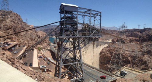 Hoover Dam and Lake Mead. Boy was it hot out there.