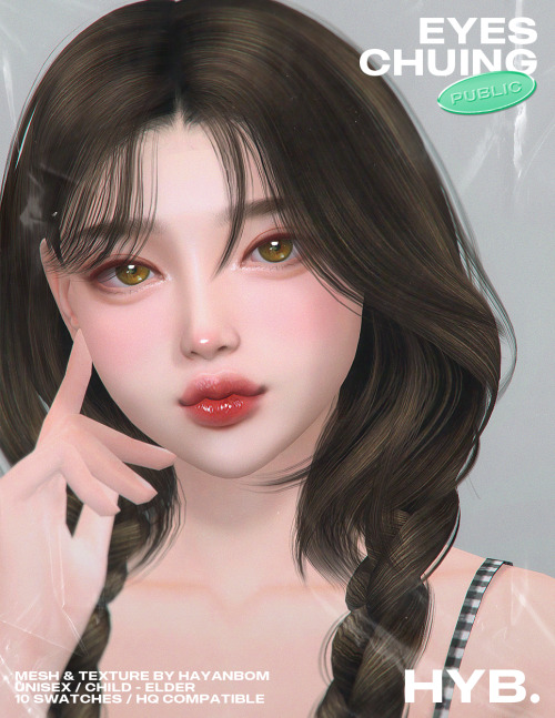 hayanbom:  [HYB] CHUING EYES Mesh &amp; Texture by HAYANBOMUnisex / Child - Elder10 Swatches / H