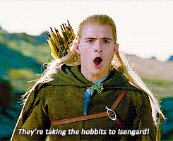 snowingswans:#i can’t take this scene seriously anymore #THEY’RE TAKING THE HOBBIT TO ISENGARD #TO I