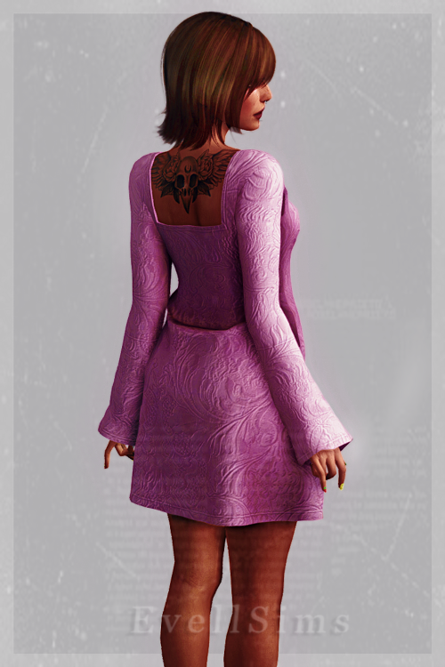 evellsims:Dark Nights Dress✩ 20 Swatches, HQ compatible✩ Feminine frame (not disabled for opposite),