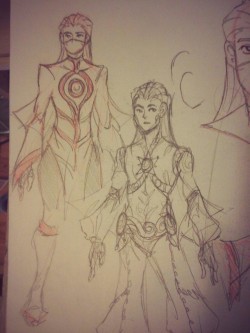 camalilium:  bayo OC stuff I found in my old sketchbooks! Early Abner and contract demon concept art from like last year and some Garths from a few months ago