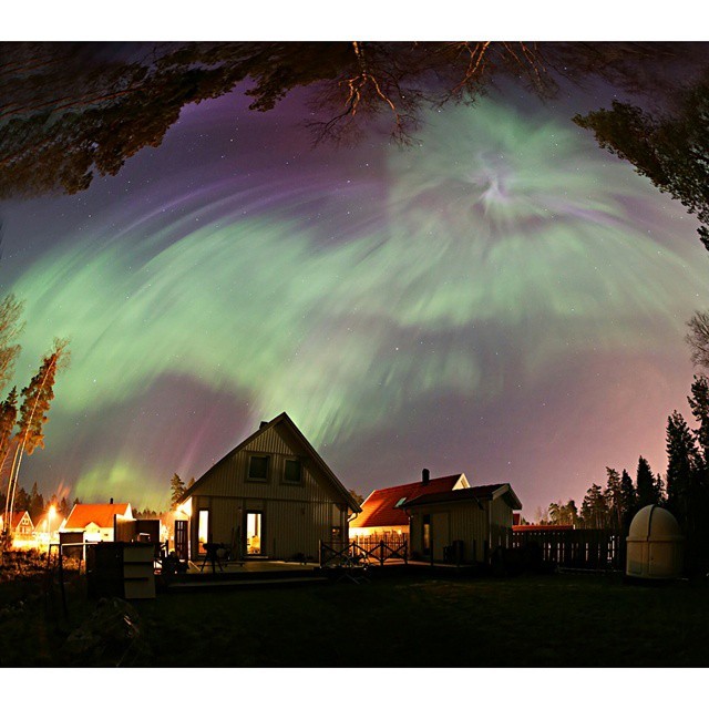 Aurora in the Backyard #nasa #apod #aurora #sweden #coronal #mass #ejection #solarsystem