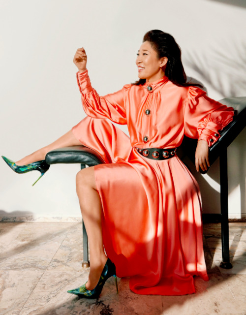 Sandra Oh by Greg Swales | Elle Canada (June 2020)