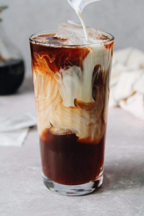 sweetoothgirl:  Iced Dirty Chai Latte with