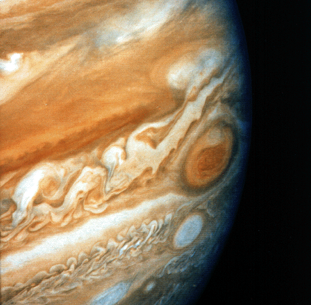 sci-universe:  Different views of Jupiter’s Great Red Spot – an atmospheric storm
