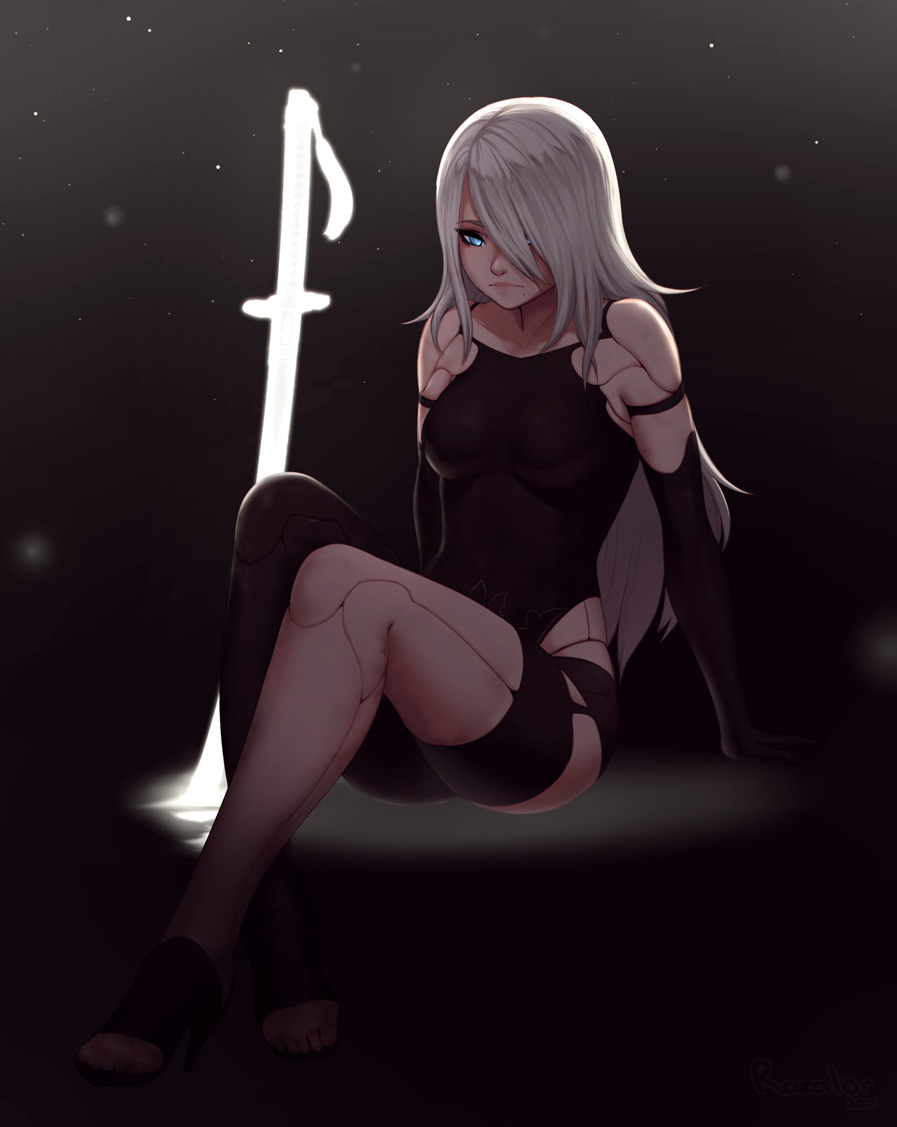 razalorart: A2 ᴱᵈᶦᵗ Added long hair variant and made them a tad brighter