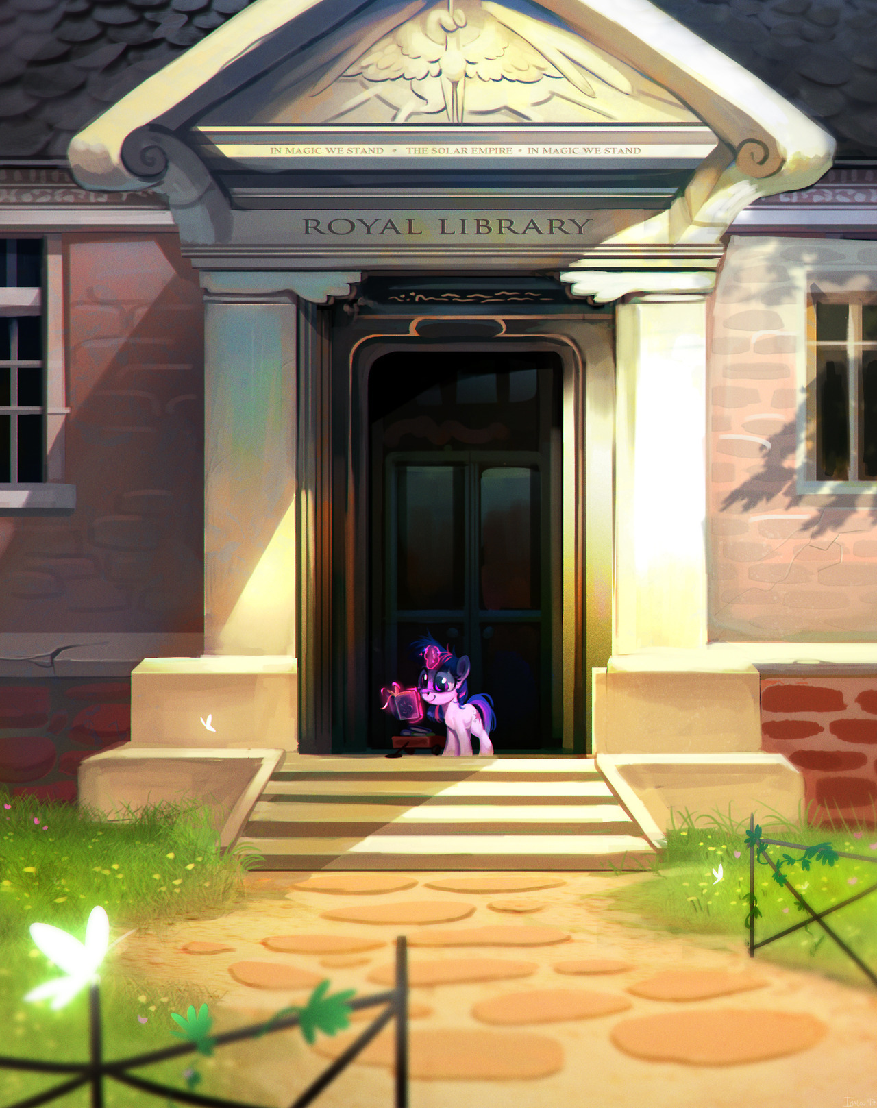 imalousart:  Celestia’s Library 10h  ^w^