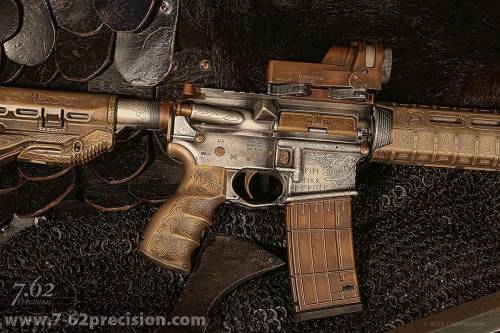 ceorlhrodberht: wotan1488: bolt-carrier-assembly: latmover:  7.62 precession Viking themed AR-15  Th