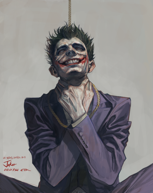 XXX ctkcave:  Daily Drawing 02/07/14 Joker from photo