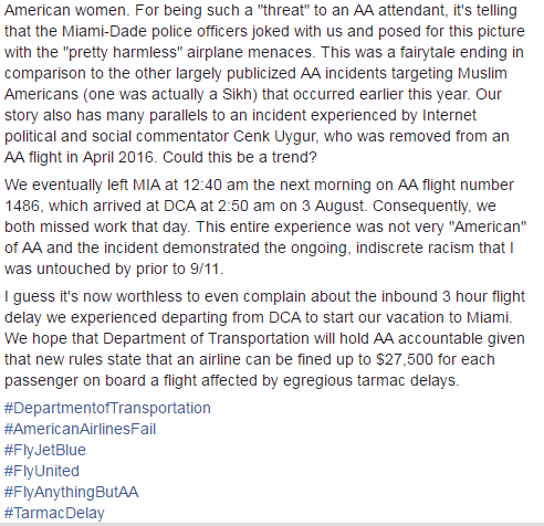 Two American Muslim Girls were kicked off the flight because the airline attendant felt unsafe with them on board.