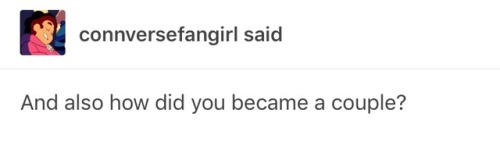 Steven: Either Way, We Both Confessed Our Feelings For Each Other Immediately After And Then We Started