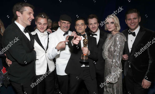 Jessica Leech, Sami Malek, Allen Leech, Jasmine Malek, Anita Dobson, Spike Edney, Brian May, Rami Ma