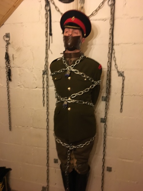 Porn Pics jamesbondagesx:  Soldier captured and bound