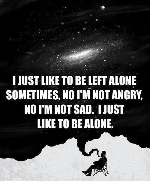 Porn Pics the-wolf-and-moon:  I Just Like To Be Alone