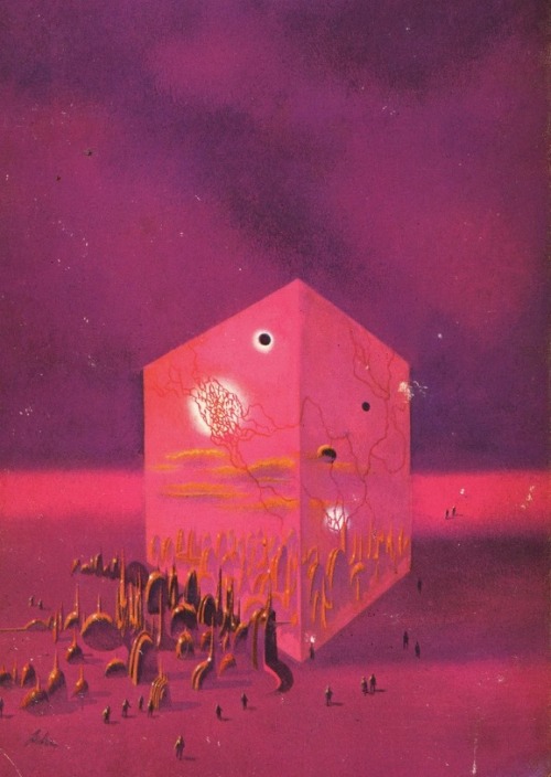 Paul Lehr (1930-1998) cover, “The Santaroga Barrier” by Frank Herbert, 1968