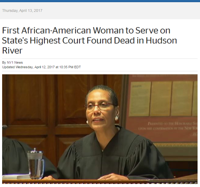 cartnsncreal: !!! 2nd black judge killed this week !!! A Court of Appeals judge was