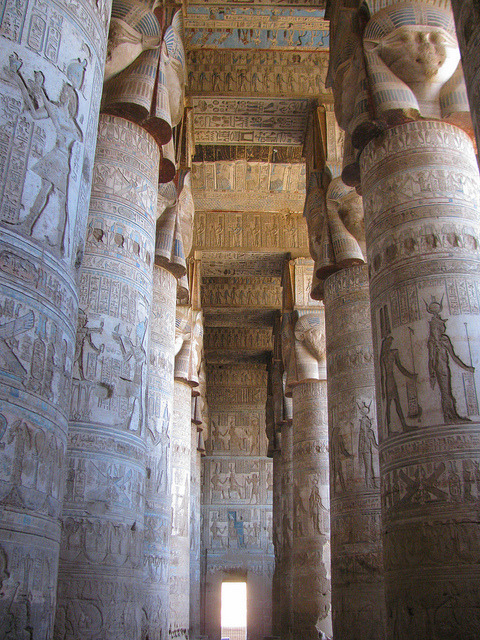 Temple of Hathor in Dendera / Egypt (by andrei deev).