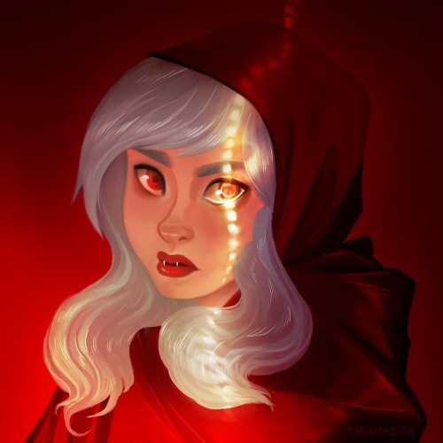 Vampiric red I had a thing for white haired girls with red garments Now i think im fond of vampire r