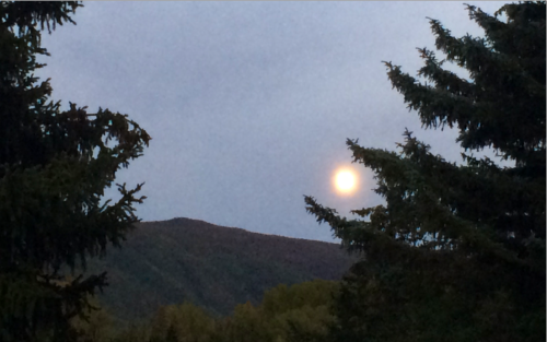 Super moon over Aspen