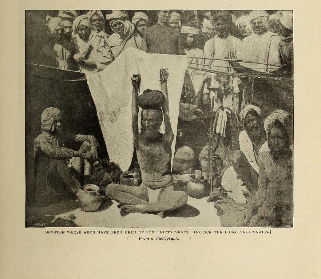 the-two-germanys:  Devotee whose arms have been held up for thirty years.DevoteesCapt.