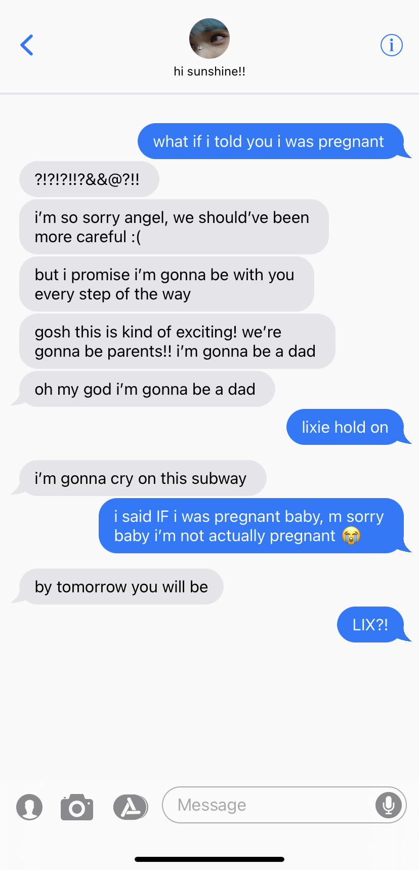 🛒 SKZ TEXTS — “what If I Told You I Was Pregnant” 
