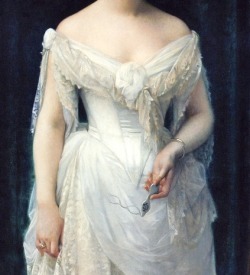 paintingispoetry:  Alexandre Cabanel, Mary Frick Garrett detail, 1883