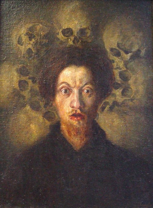 monsieurlabette:“Self-portrait: Memento mori”Arnold Böcklin- Selbstbildnis mit fiedelndem Tod, 1872S