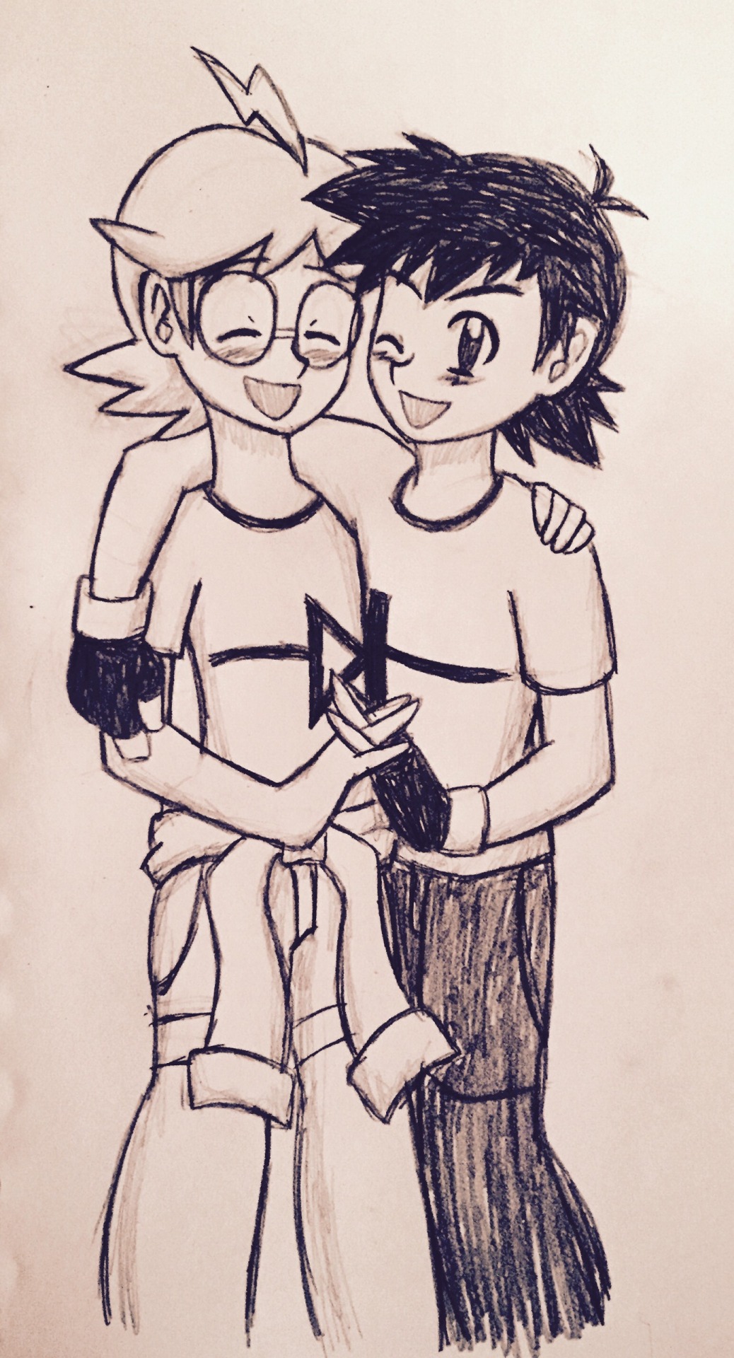 fanfarexx:  HAPPY DIODESHIPPING DAY!!!!   Had to do a sketch of these cutie pies