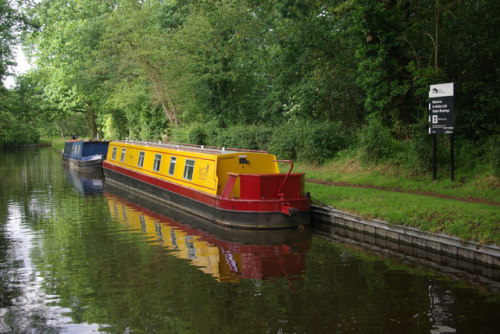 Boats on the Staffordshire &amp; Worcestershire Canal, Gailey