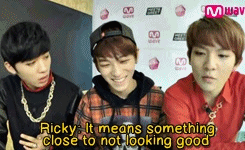 kiss-a-key:  | how ricky translated ‘adorable’ (feat changjo’s cute pronunciation