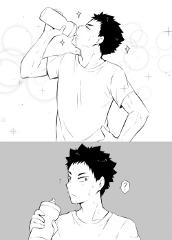 kuikune:  if you thought i was going to make more pointless comics about baby tobio’s puppy crush on iwaizumi you were absolutely CORRECT